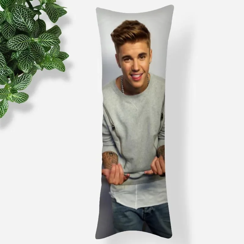 Long Pillowcase Justin Bieber Body Star Pillow Cover Men Women Home Bedroom Rectangle Sleep Decoration Accessories 1102