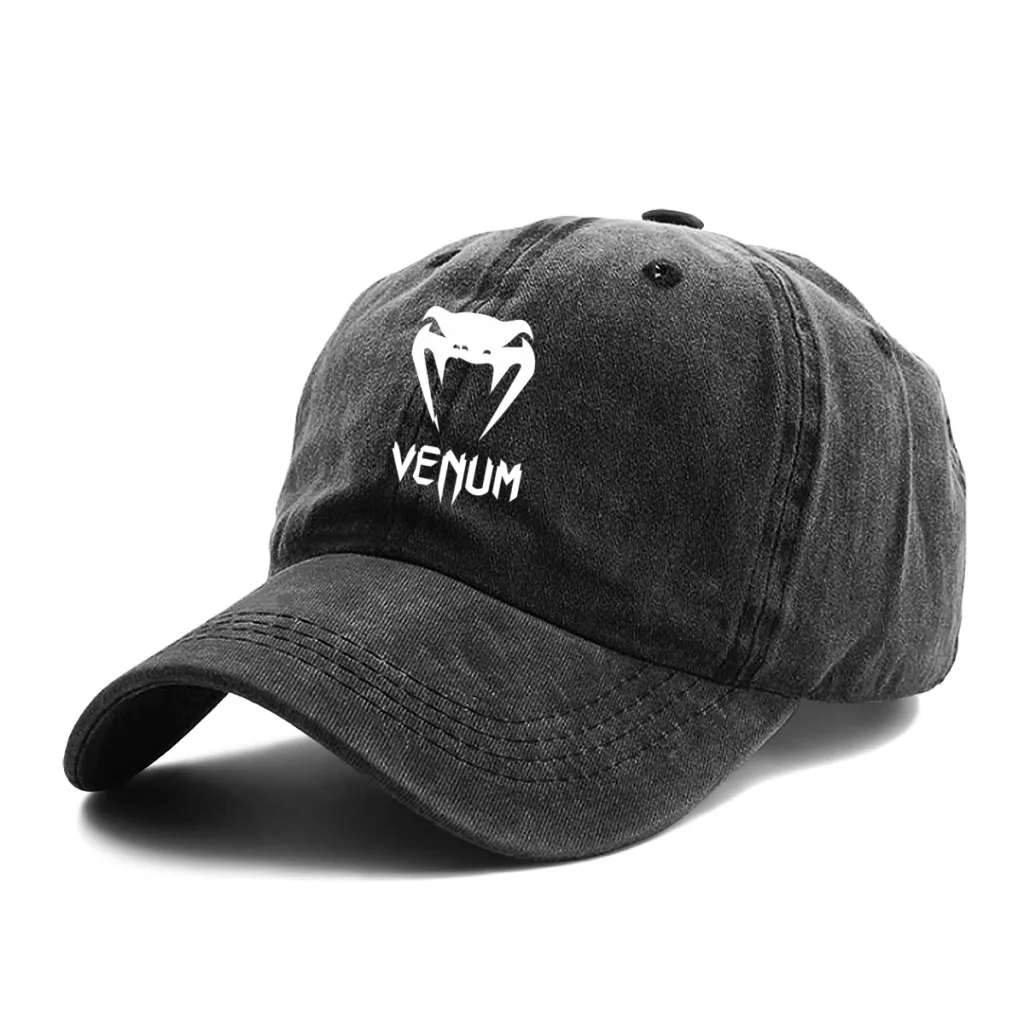 V-Venum Casual Unisex Washed Cotton Cap Mountain Baseball Cap Adjustable Casual Outdoor Streetwear Sports Hat