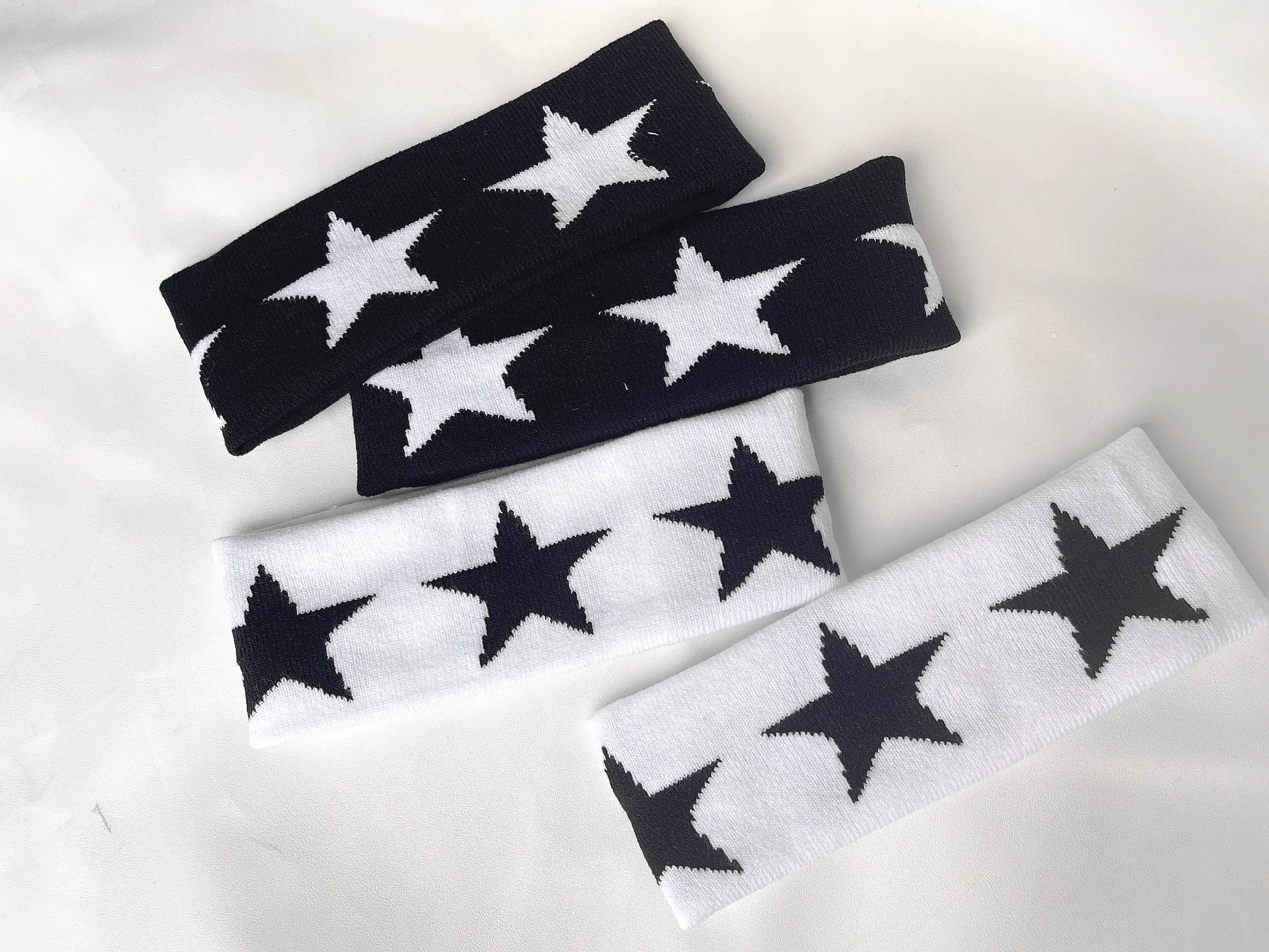 2023 Korean Wave New  FELIX Lee Know Same Black and White Pentagram Hair Band Outdoor Sports Accessories Fans Gift