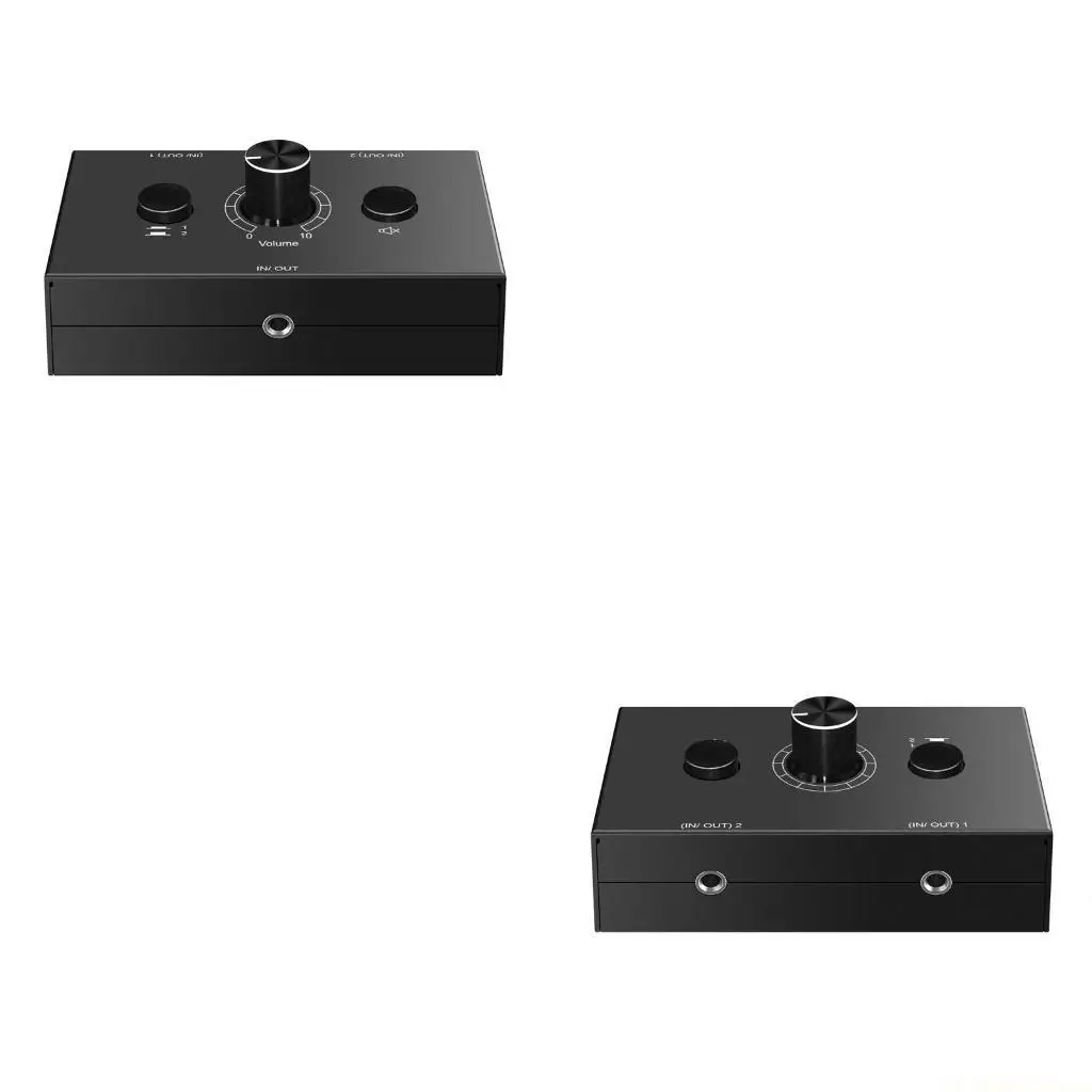 

E56B Переключатель для наушников 3,5 мм, двусторонний переключатель, выход 1 в 2/выход 2 в 1, аудиоусилитель