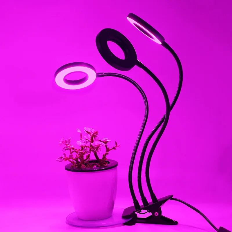 USB LED Plant Grow Light Indoor Garden 10 Dimmable Levels Grow Light Full Spectrum Timer Setting Hydroponic Greenhouse 3H/9H/12H