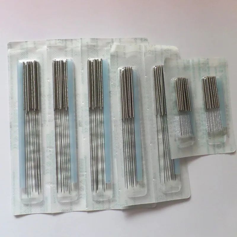 500 PCS EACU disposable sterile Acupuncture needle CE/FDA acupuncture massage tube needle size 0.16/0.18/0.20/0.22/0.25/0.30mm