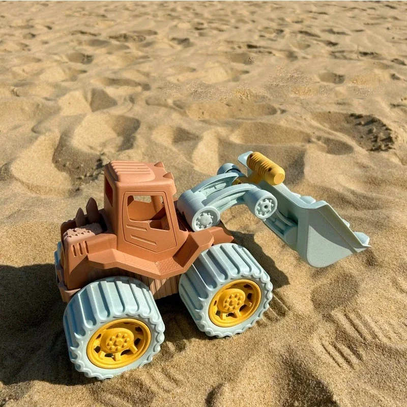 يمكن تحميل مجموعة دلو قش الشاطئ للأطفال بأدوات حفر الرمل إلى ألعاب قش القمح الخارجية والزهور المائية