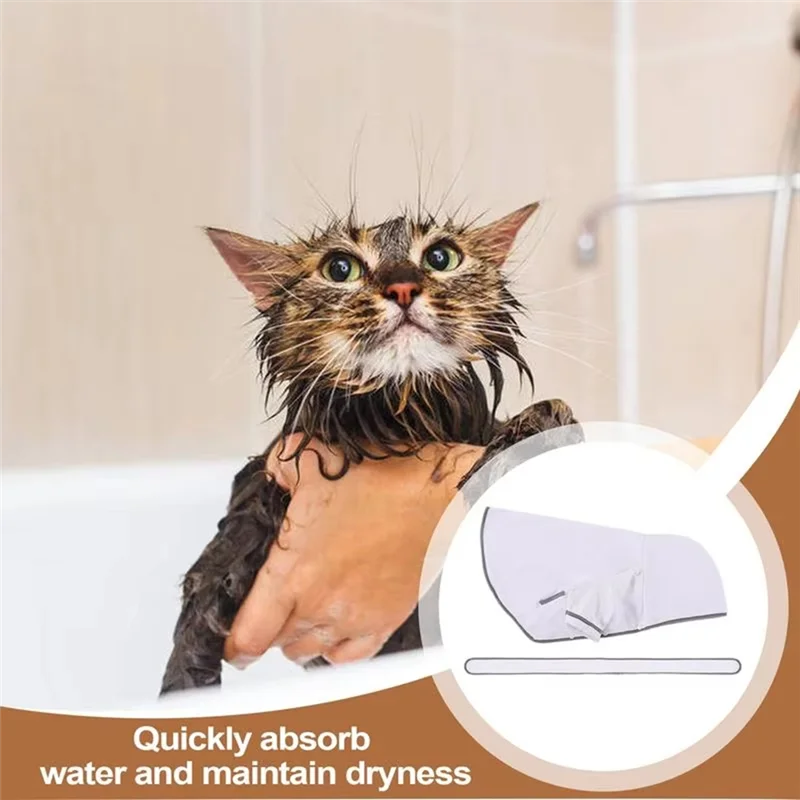 

Dog Bath Robe Hooded Dog Drying Coat Dog Bathrobe Super Absorbent Dog Robe Dog Drying Towel Bath Towels Pet Towels-B61B