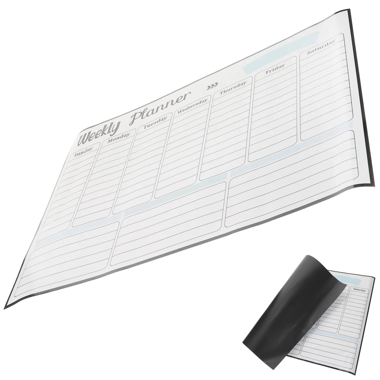 Magnetic Calendar Message Board Erase Whiteboard Planner for Refrigerator Weekly Schedule Grocery List Fridge Notice Board