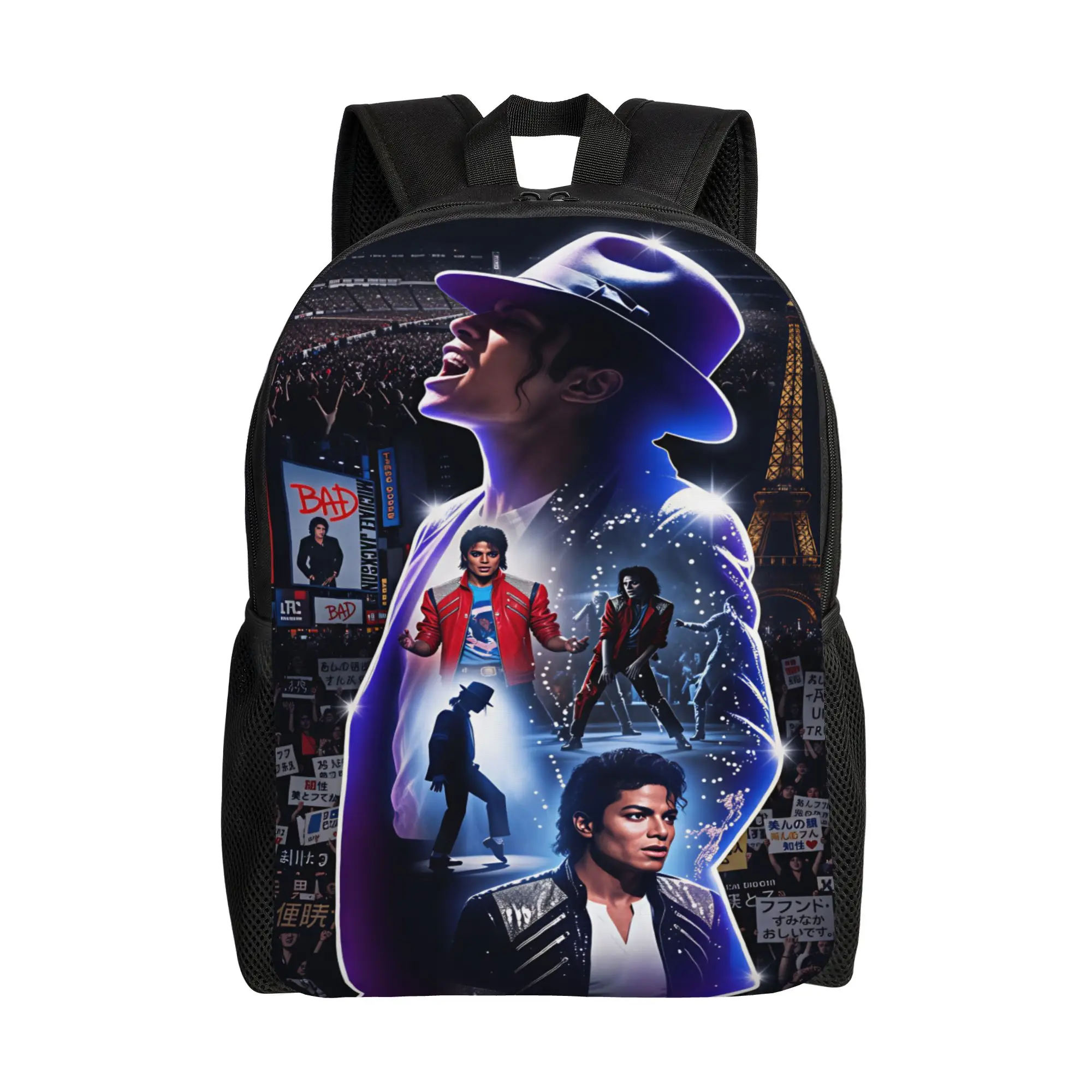 Michael Jackson Backpack  Aesthetic Backpacks Boy Girl College Soft High School Bags High Quality Rucksack