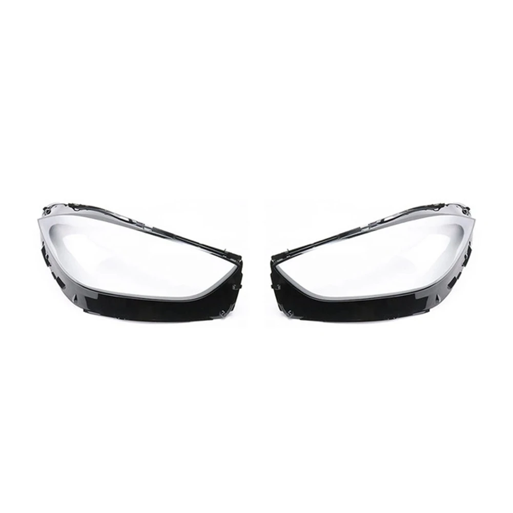 1 Pair Car Front Headlight Cover Lampshade Glass Lens Shell for Mercedes-Benz C-Class W206 2021 2022 L+R