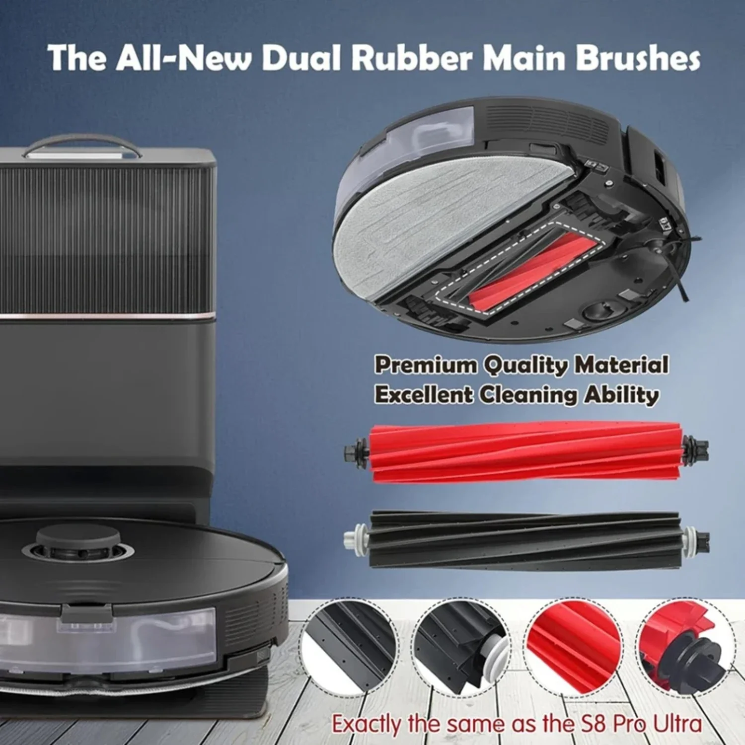 Experience the Unbeatable and High-Performance S8 Pro Ultra Robot Vacuum Cleaner - Ultimate Cleaning Power Promotion! Get the Be