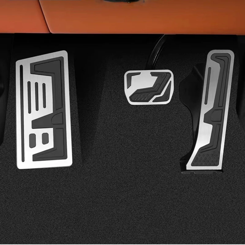 Li Lixiang L7 2022 2023 Car Interior Gas Brake Panel Cover Sticker Aluminium Alloy Modification Auto Accessories