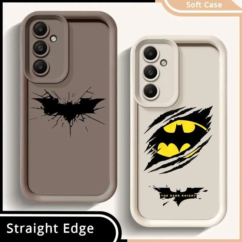 The B-Bat-mans Logo Phone Case for Samsung Galaxy A20 A71 A03 A04e A10s A31 A04s A21s A04 A05s A20s A51 A30 A50 Soft Cover