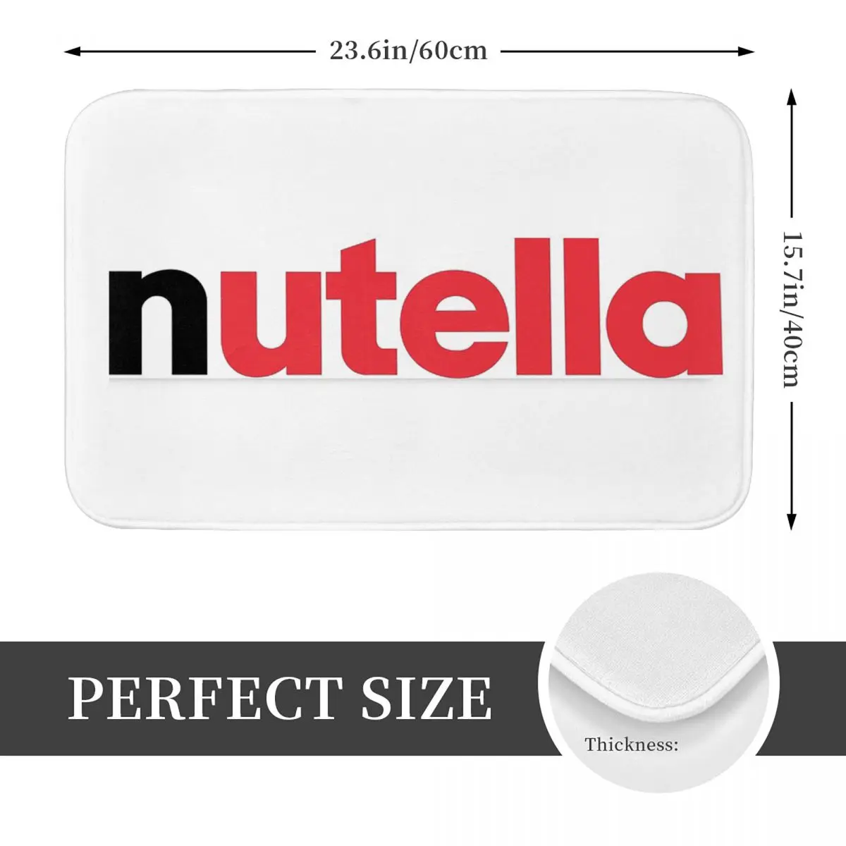 Nutella Doormat Kitchen Entrance Home Floor Mat Anti-slip Carpet Rug for Bathroom Footpad Mats