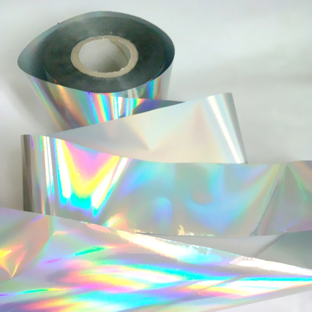 120M/Roll Holographic Transfer Foil Laser Broken Glass Nail Sticker For Design Fashion Decals Manicure Salon Tip