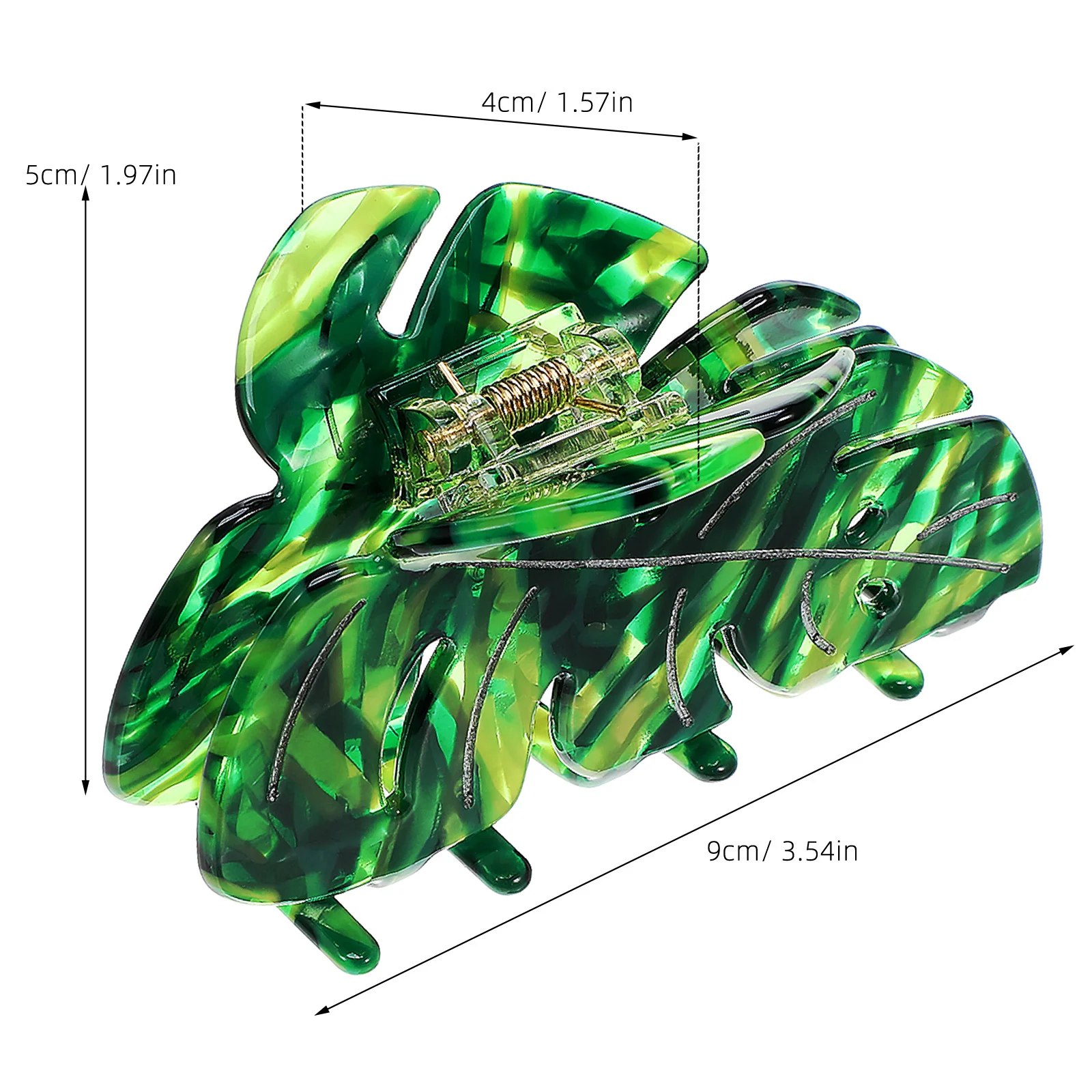 3 pcs Leaf Clips For Women, Acetate Claw Clip, Secure Grip Jaw Clips For Thick Hair, Leaf Accessories, Hair Clips, Claw Clips,
