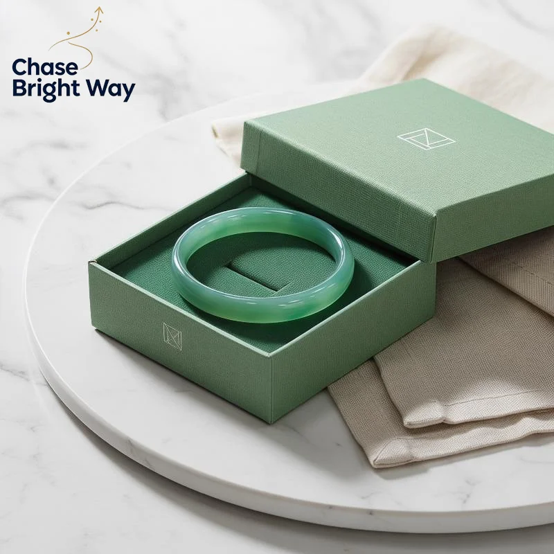 Chinese Style Glass Imitation Jade Bracelet Hanfu Accessories Women's Bracelet Circle Gift