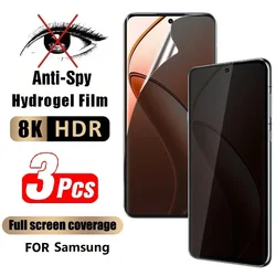 3Pcs Privacy Hydrogel Film For Samsung Galaxy A02 A22 A32 A52 A72 A12 Nacho A22 A32 A52 A52S 5G Screen Protectors Film