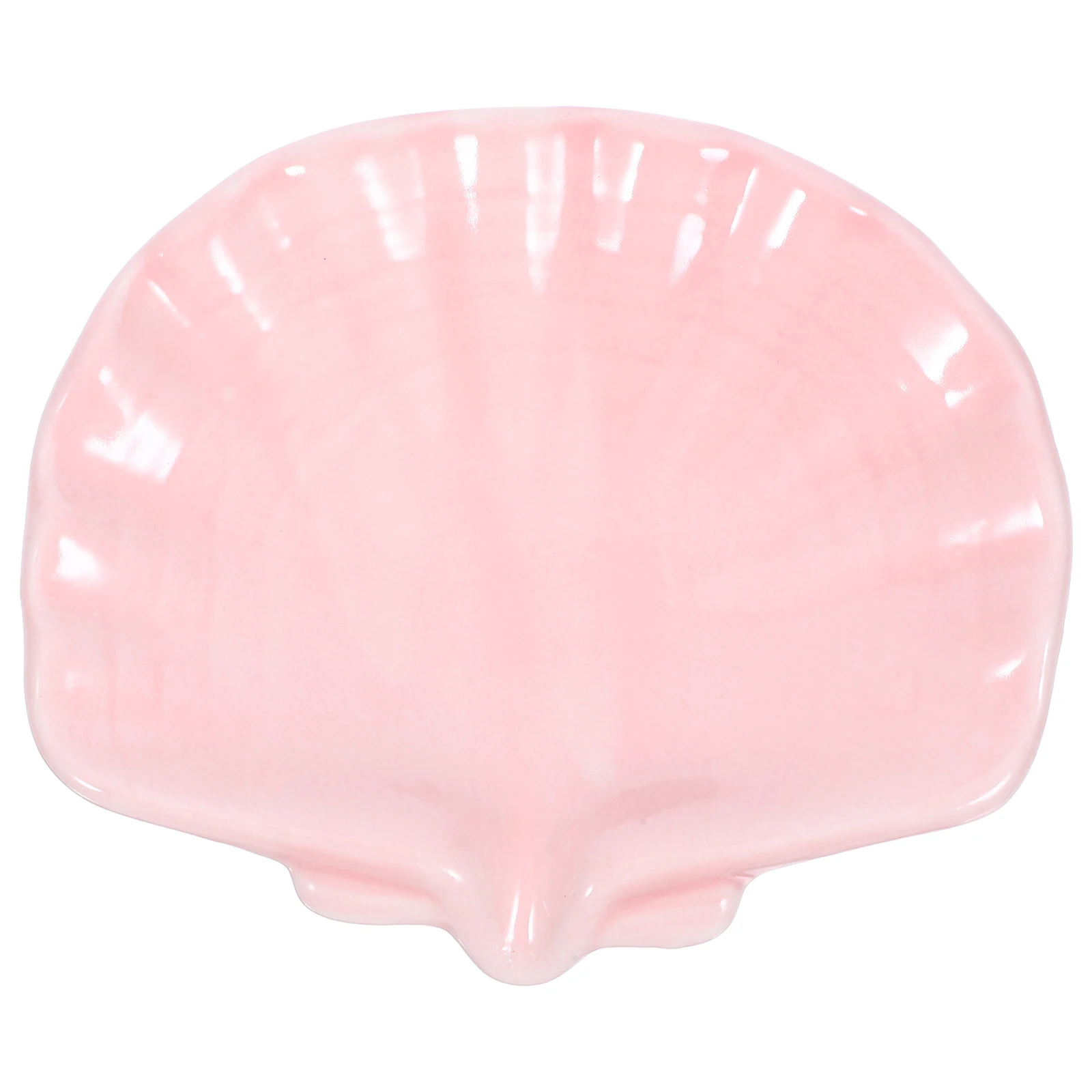

Ceramic Shell Soap Dish Cute Soap Holder for Bathroom Kitchen Sink Bathtub Decorative Tray for Soaps Sponges Storage