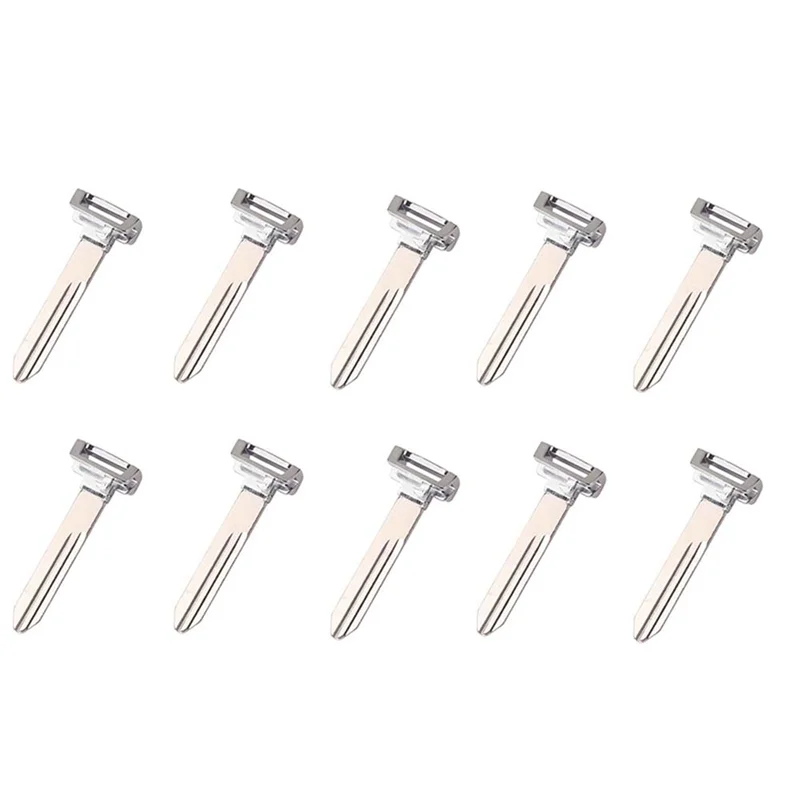 

Emergency Car Key Blade Insert 10Pcs Uncut Blank For Chrysler Pacifica Voyager Smart Remote Auto Key Card