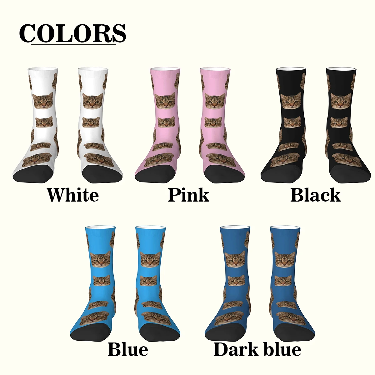 جوارب مخصصة على شكل وجه يمكنك صنعها بنفسك جوارب مخصصة للجنسين جوارب صور شخصية جوارب مخصصة كهدية #2