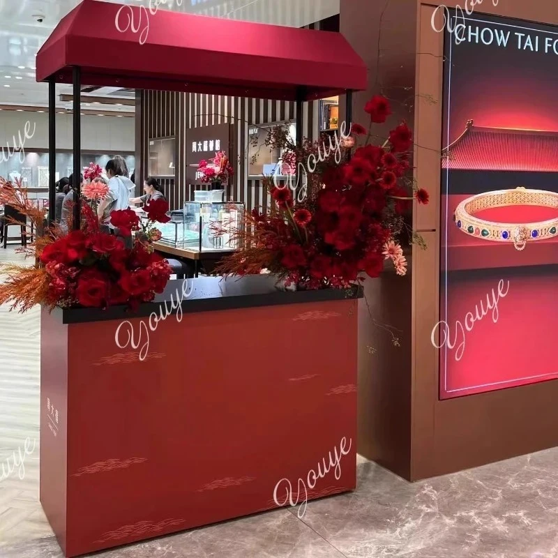 

Customized display stand Shopping mall cart Stall Multifunctional activity vehicle Stall Commercial display vehicle