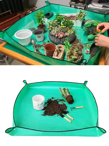 1pcs Planting Mat 50cm-100cm Gardening Potting Pad Foldable Garden Plant Flower Pot Transplanting Waterproof Mats