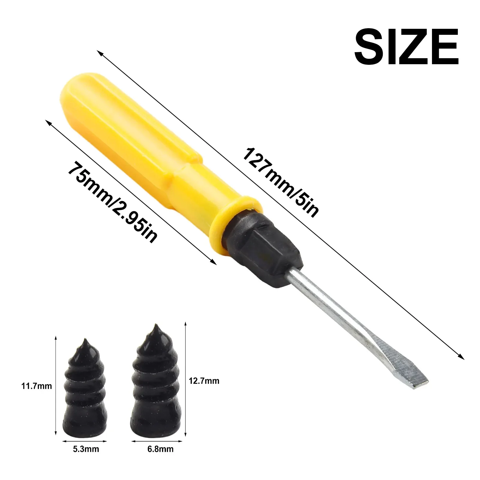 

Набор инструментов для ремонта автомобильных шин, 60 шт., прочные резиновые винты и отвертка для ремонта проколов своими руками в любом месте