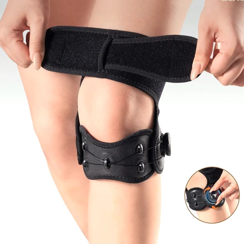 Imagen 2 del producto Rodillera de rótula con perilla ajustable, soporte para tendón rotuliano para hombres y mujeres, fútbol, correr, baloncesto, tendinitis, sentadillas, 1 Uds.