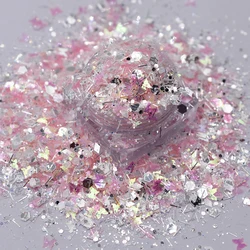 10 g/borsa Crystal Chunky mix Glitter Mermaid Flakes Hexagon Sparkly DIY Nail Decoration Manicure paillettes accessori per la decorazione