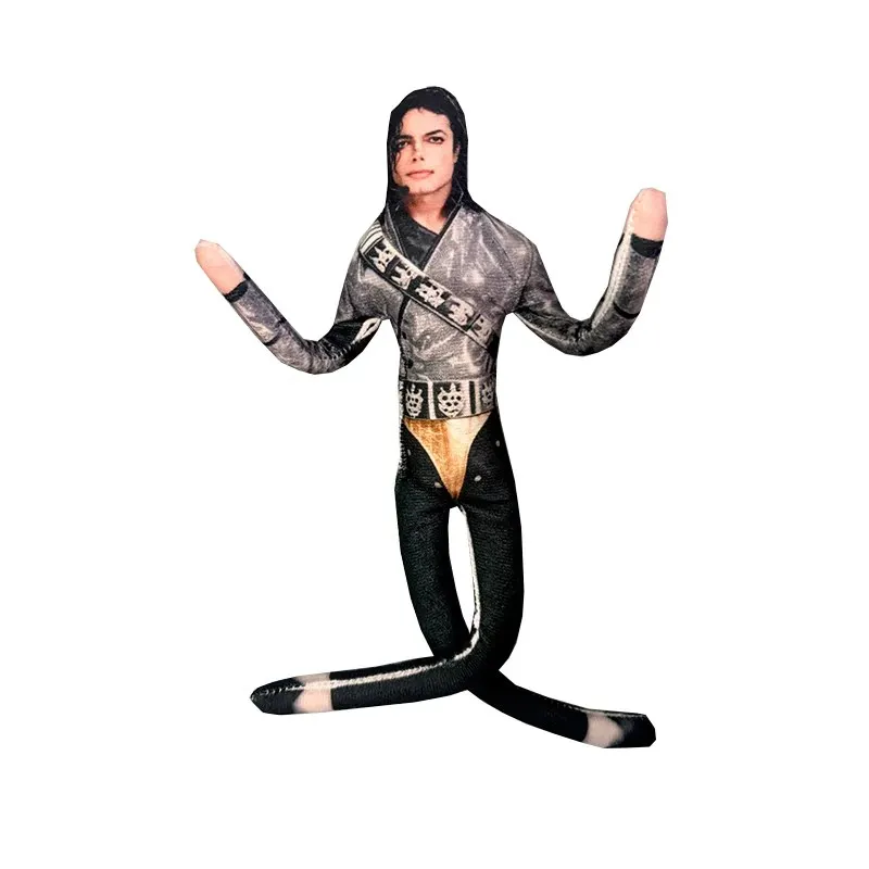 2026 New Style Michael Jackson Cosplay Prop Doll Plush Stuffed Figure Dolls Room Decoration Abstract Joint Mobility Props Gift view 6