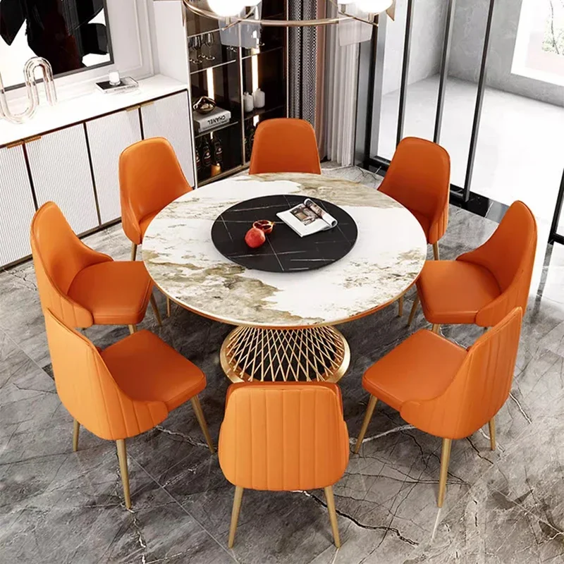 

Library Office Dining Table Luxury Hallway Restaurant Center Turntable Waterproof Coffee Tables