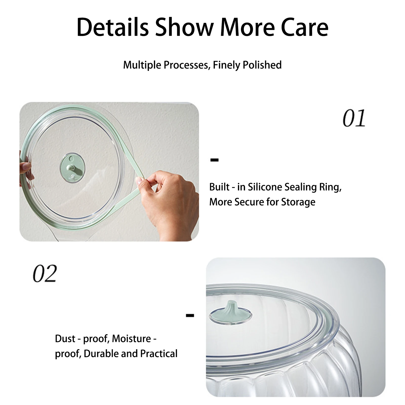 2026 جرة تخزين بلاستيكية شفافة على شكل يقطين الهالوين مع غطاء لصناديق تخزين المطبخ من حبوب دقيق الأرز #5