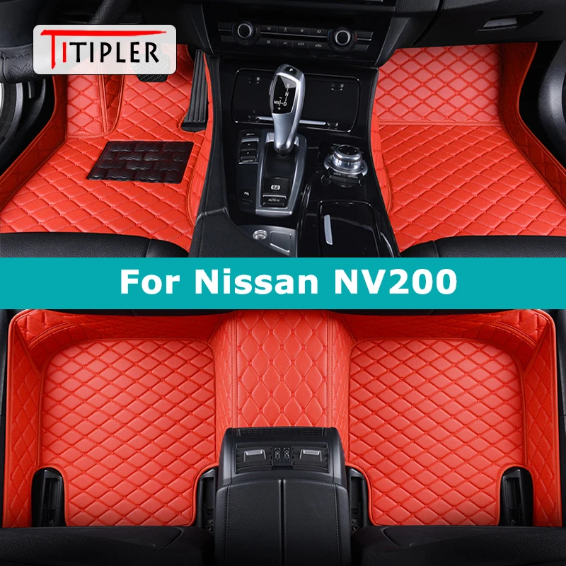 

TITIPLER Custom Car Floor Mats For Nissan NV200 Auto Carpets Foot Coche Accessorie