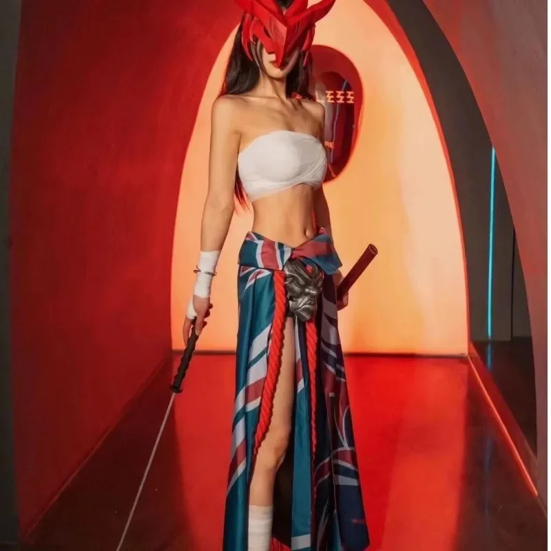

Cosplay‌Unisex Anime Outfit for Yone League of Legends Gender Swap Cosplay Costume Full Set Men Women Halloween Convention