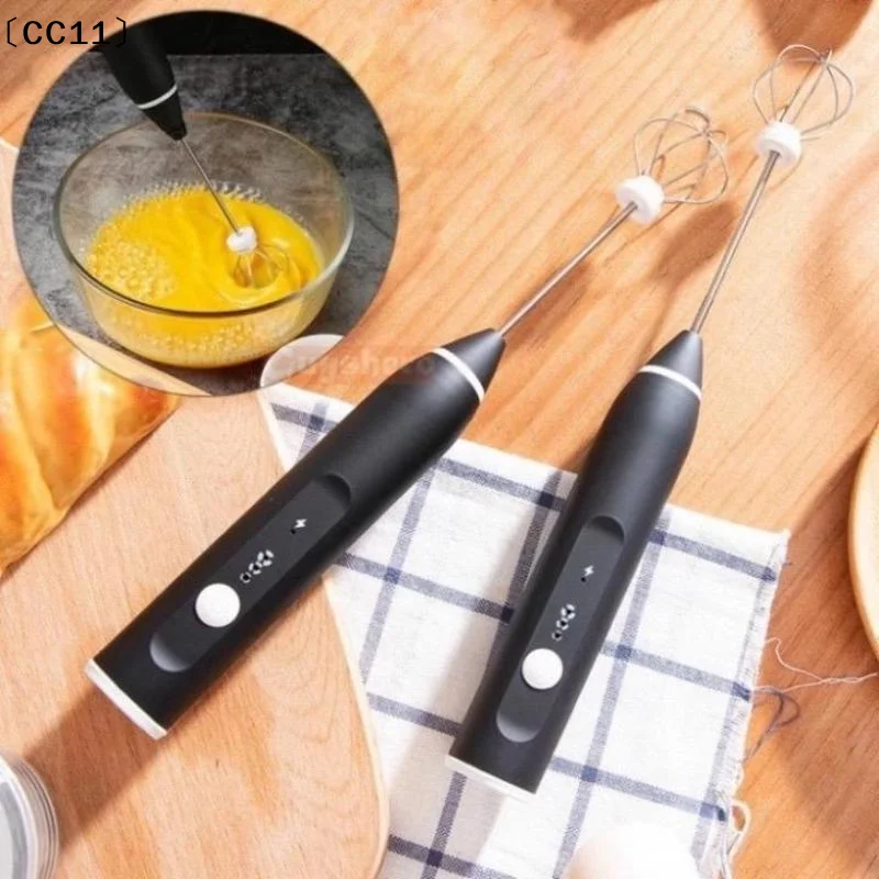 Rechargeable Handheld Electric Egg Beater 3 Speeds Stainless Steel Whisks For Home Baking Coffee Froth Cream Desserts〔CC11〕