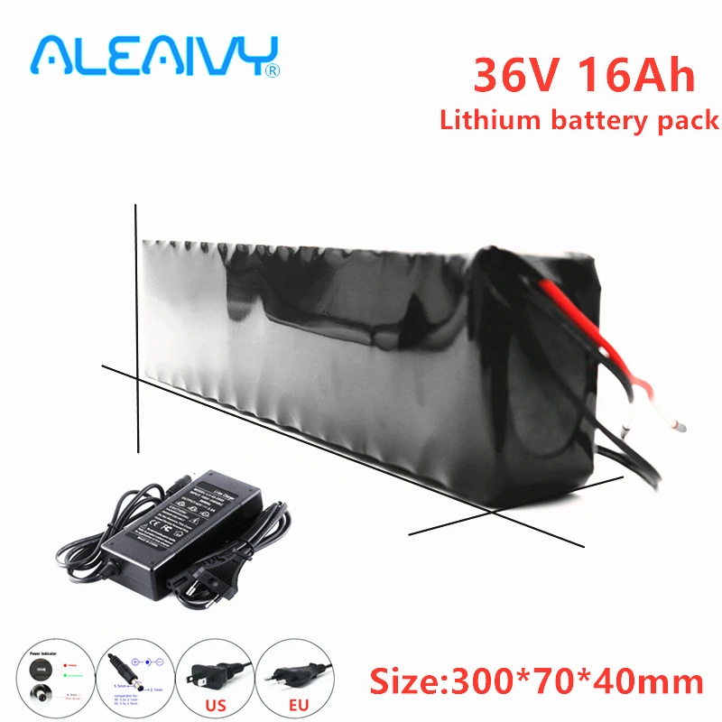 

E Bike 36V 16Ah Battery E-Bike Battery Pack 18650 Li-Ion Battery 600W High Power Fiido D1 D2 E-bike Bicycle Scooter Motor New