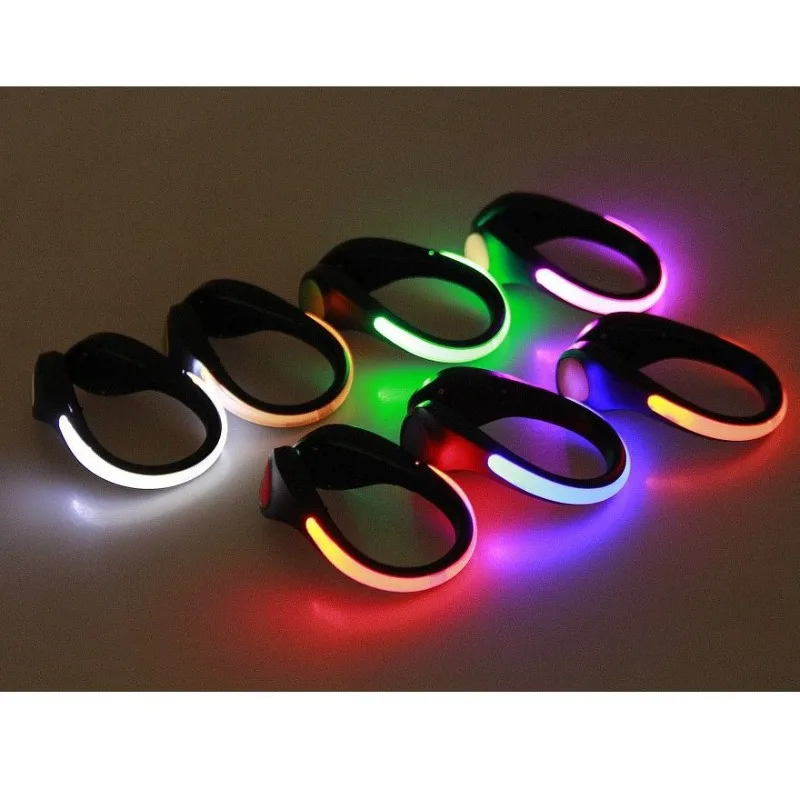Single Piece Luminous Shoe Clip Safety Light Flashing Shoe Clip Night Running Cycling Equipment Outdoor Sports Warning Light