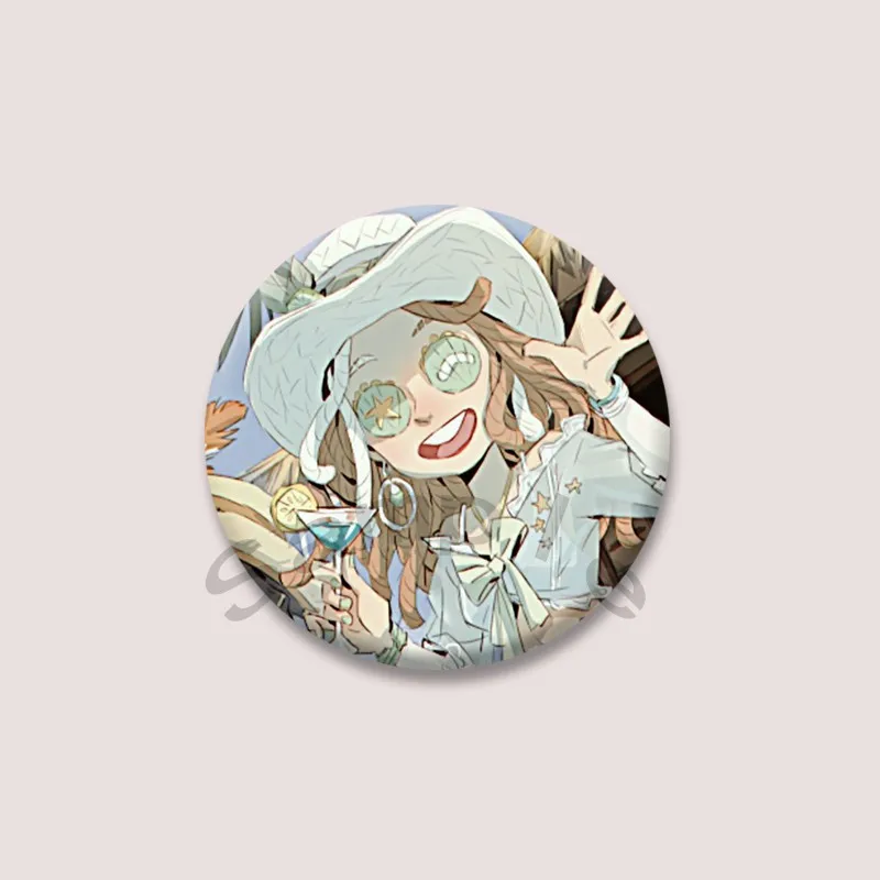 بقاء لعبة الهوية الخامس بروش مستدير إيما وودز لوكا كلارك سير الكرتون شارة الملابس حقيبة قبعة دبابيس المجوهرات المشجعين هدية تذكارية