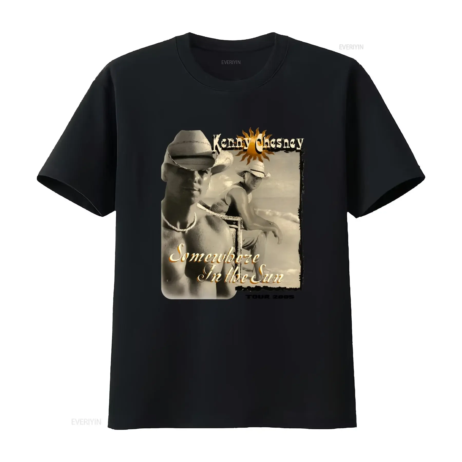 Kenny Chesney Somewhere In The Sun Country Singer Artist Concert Tour 2005 T Shirt Size M vintage Washed Top For Everyday Wear