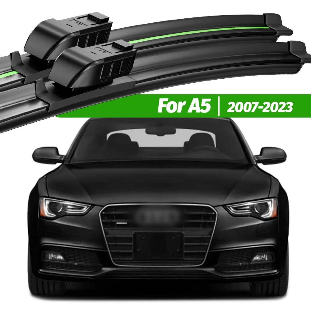 

For Audi A5 2007-2023 2pcs Front Windshield Wiper Blades 2008 2009 2010 2012 2014 2015 2016 2019 Windscreen Window Accessories