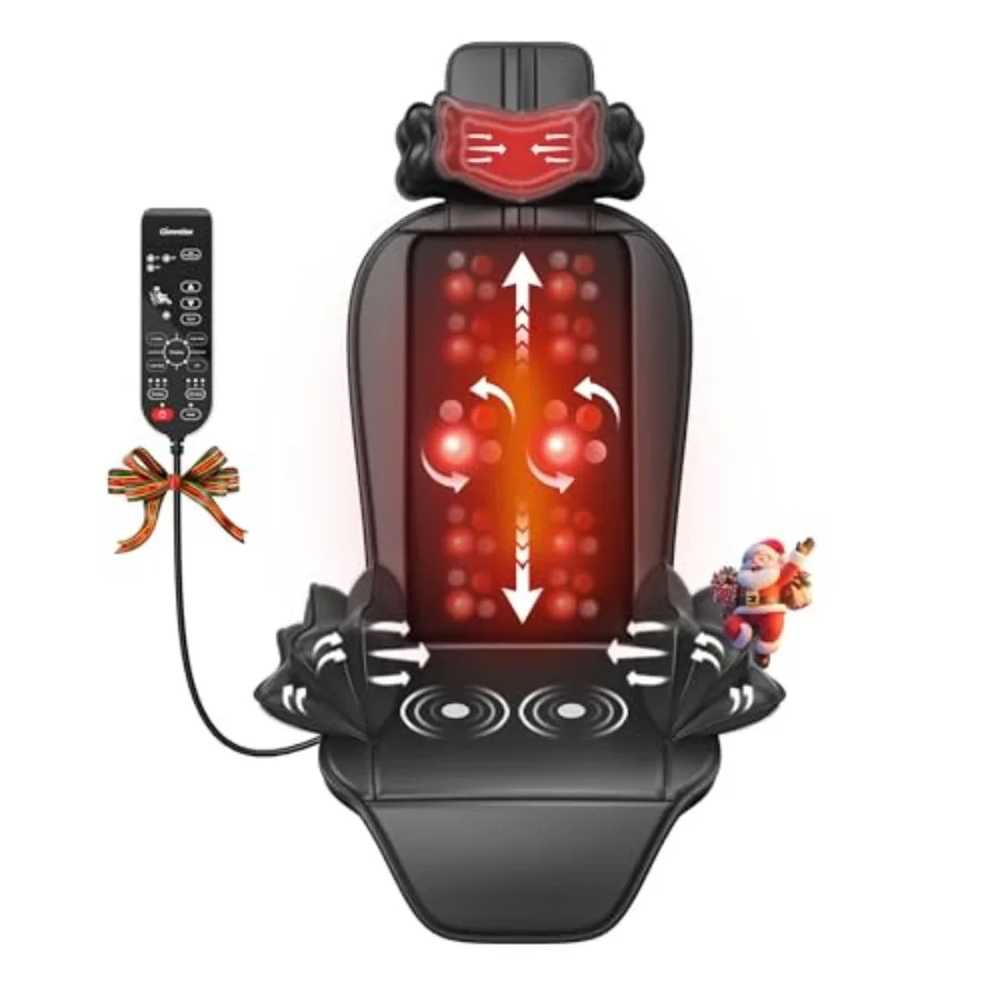 

Shiatsu Massage Cushion with HeatKneading Massager with Vibration Seat Massager for Office