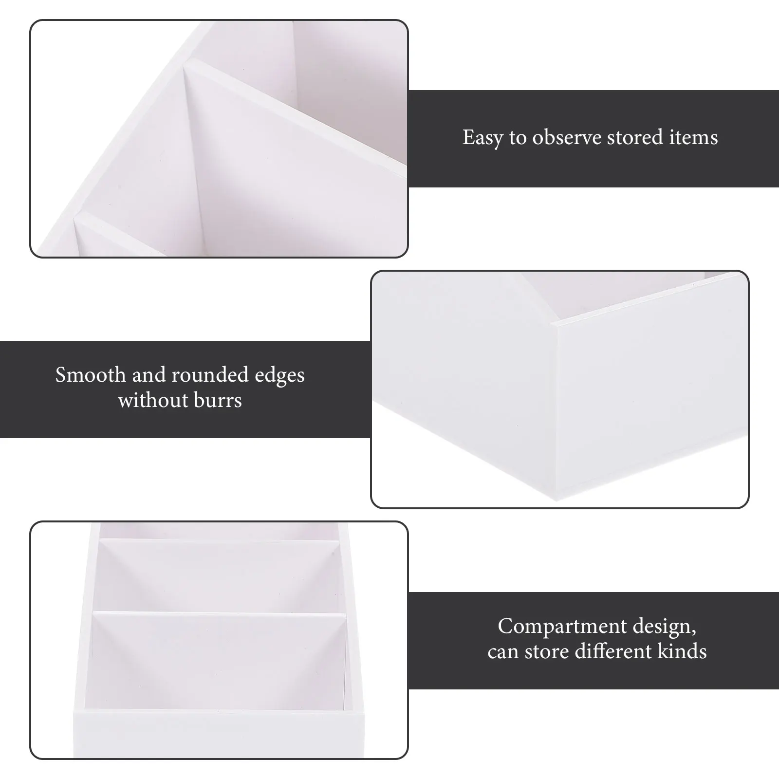 

Premium Acrylic Coffee Station Box Hotel Sugar Organizer Storage Holder Desktop Tea Bag Box Condiment Bag Container For Home Inn