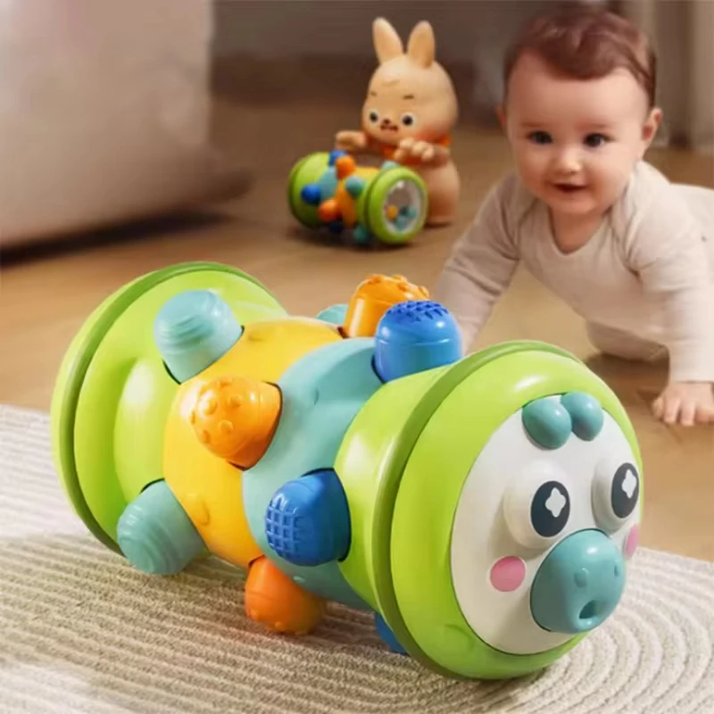 Crawling Toys for Baby 0 to 12 Months Infant Activity Roller Montessori Tummy Time Toys Motor Skills Development Toys for Babies