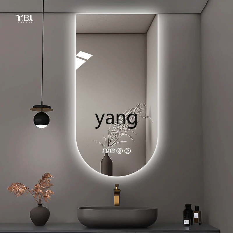 

LTT Smart Arch Bathroom Makeup Mirror Wall Hanging Mirror Hand Washing Bathroom Special Shape Creative