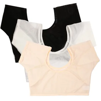 Transparente, schweißabsorbierende Kleidung, ultradünnes Netz, schnell trocknende Brustwickelweste, schweißfest, Unterarm-Schweißpolster, T-Shirt für Damen