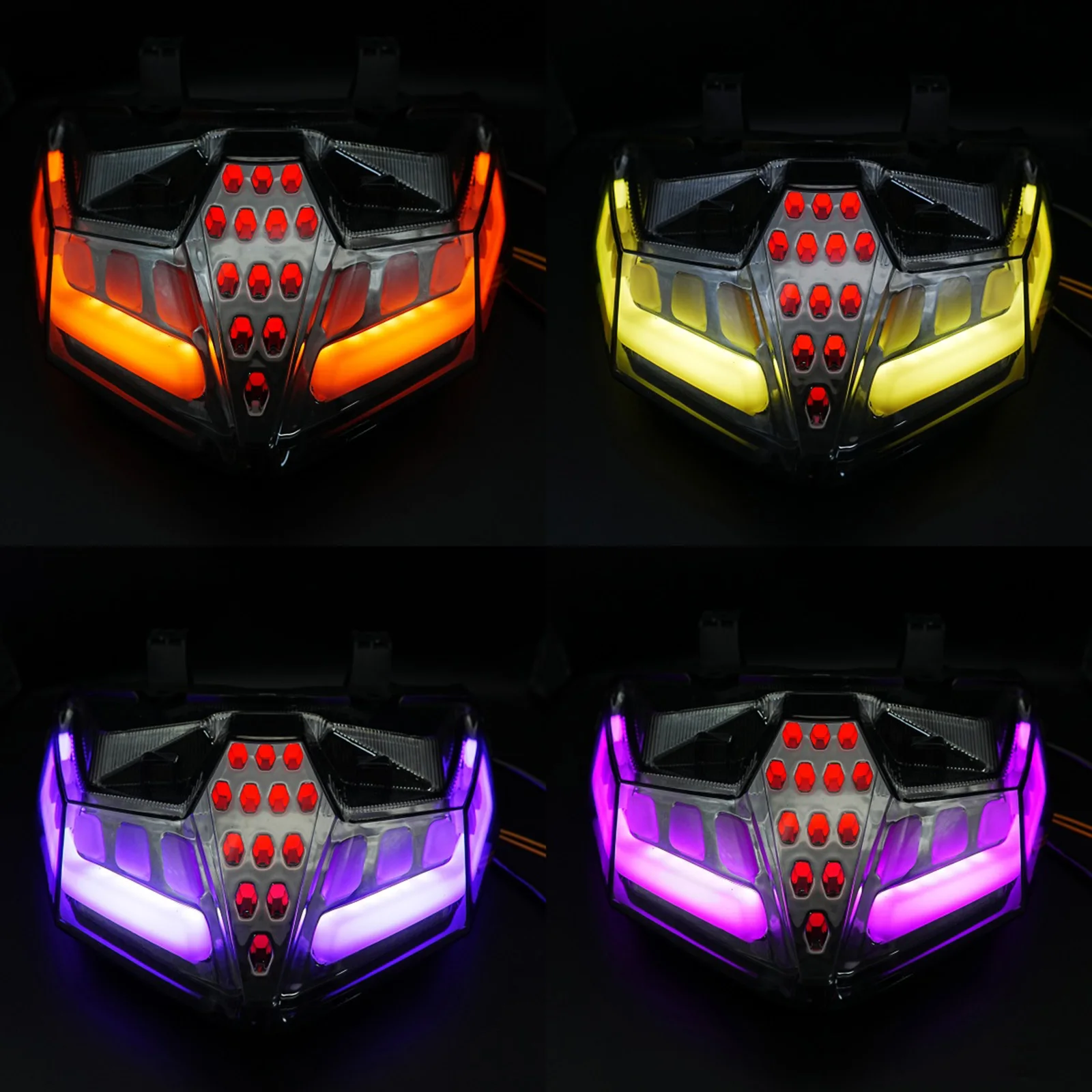 

Motorcycle LED Taillight Brake Tail Light rear turn signal Indicator Lamp for Yamaha
