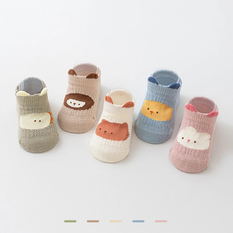 

Anti-Slip Toddler Floor Socks Summer Baby Mesh Sock Thin Breathable Kids Cotton Socks Cute Cartoon Boat Sock Boys Girls Footwear