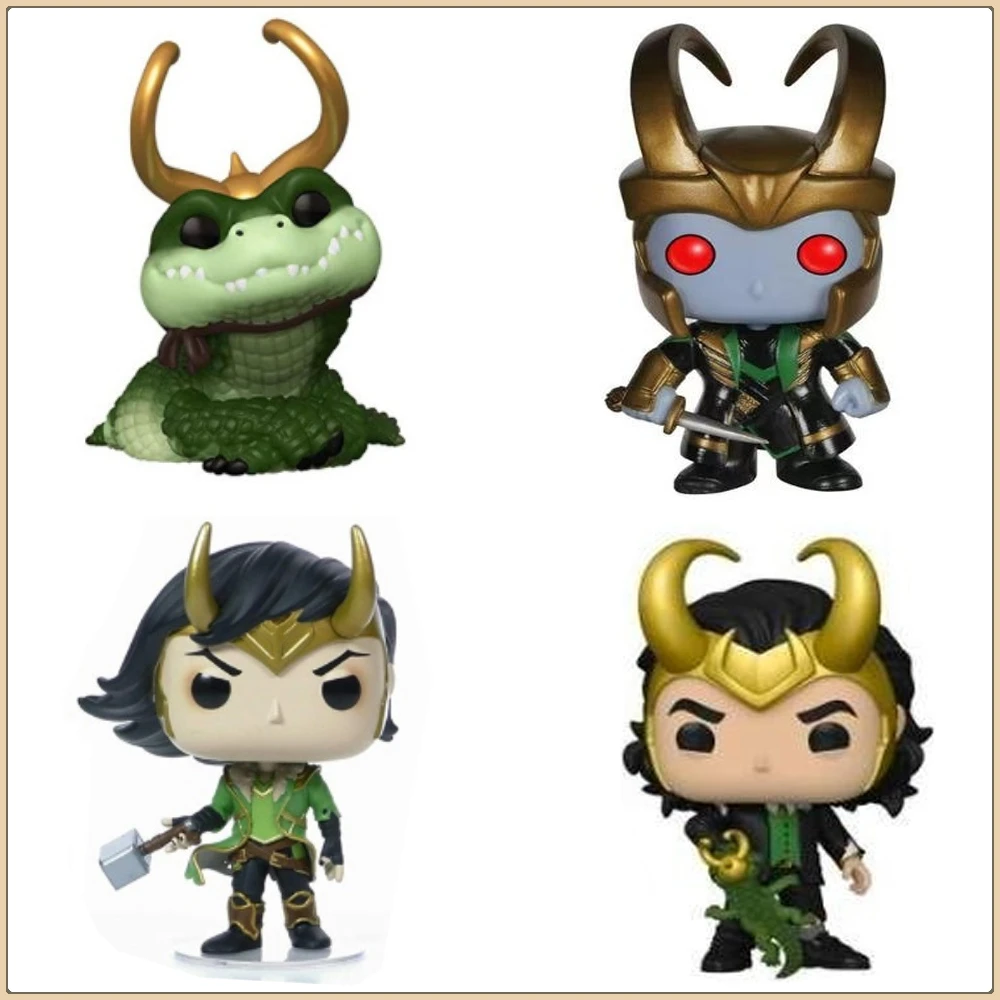 

Funko POP Marvel Action Toy Figures The Avengers Loki Multiple Options Rare Limited Cute Ornament Model Doll Gift for Children