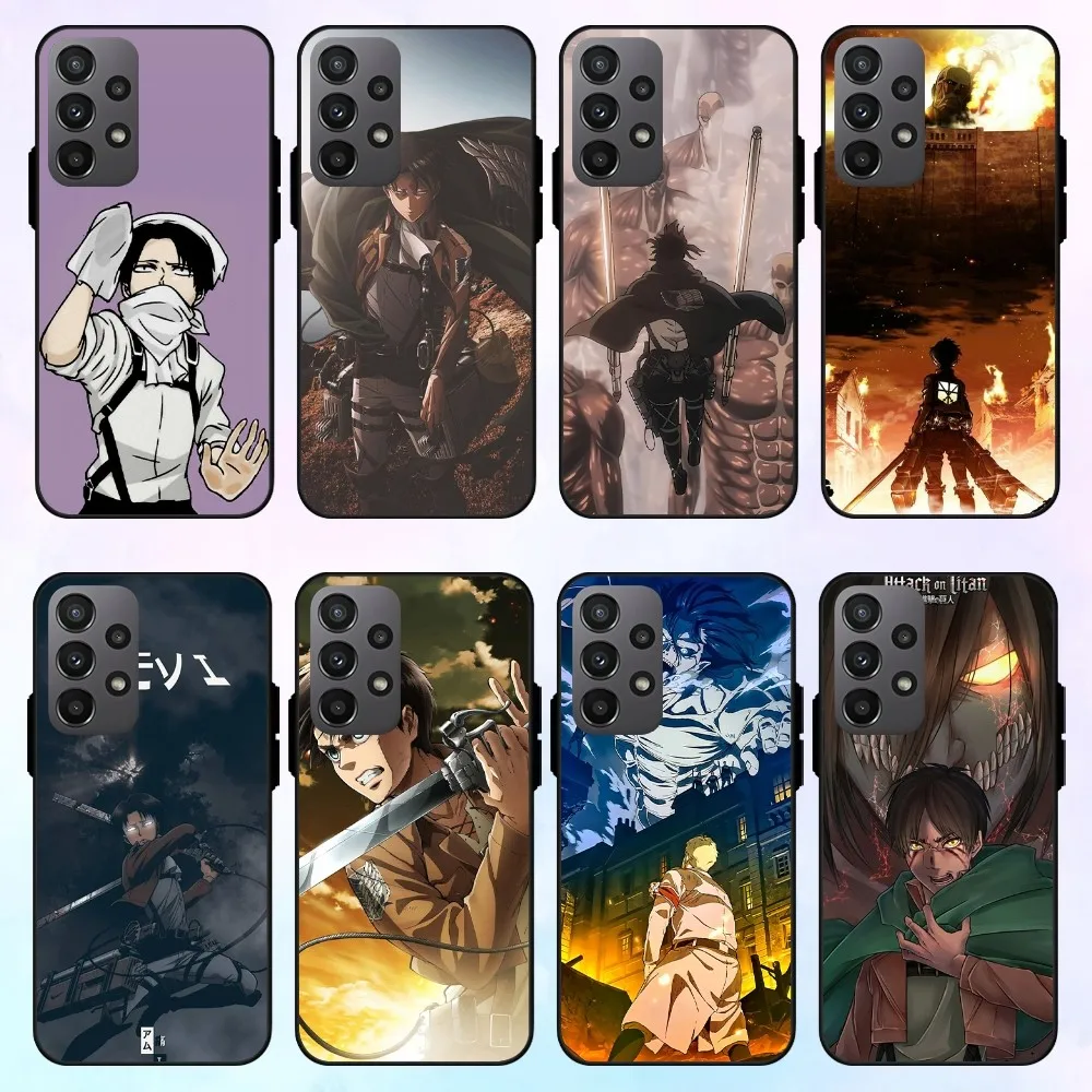 Anime Shingeki No Kyojin Phone Case For Samsung Galaxy S22 S23 S30 Note 20 10 Plus Lite FE ULTRA Shell