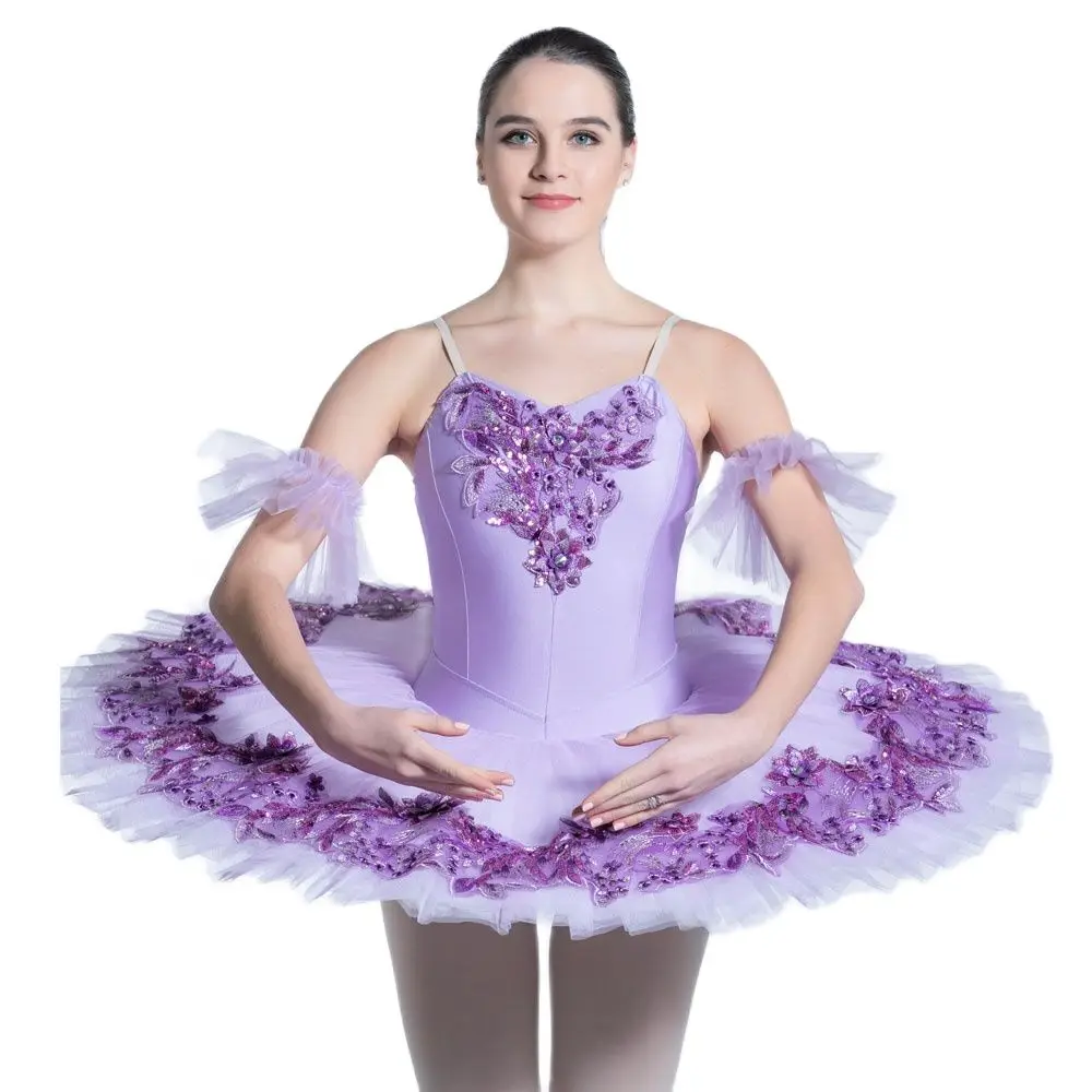 

BLL083 Stunning Lilac color Ballet Costume Pre-professional Ballet Tutu Girl & Women stage performance Pancake Tutu