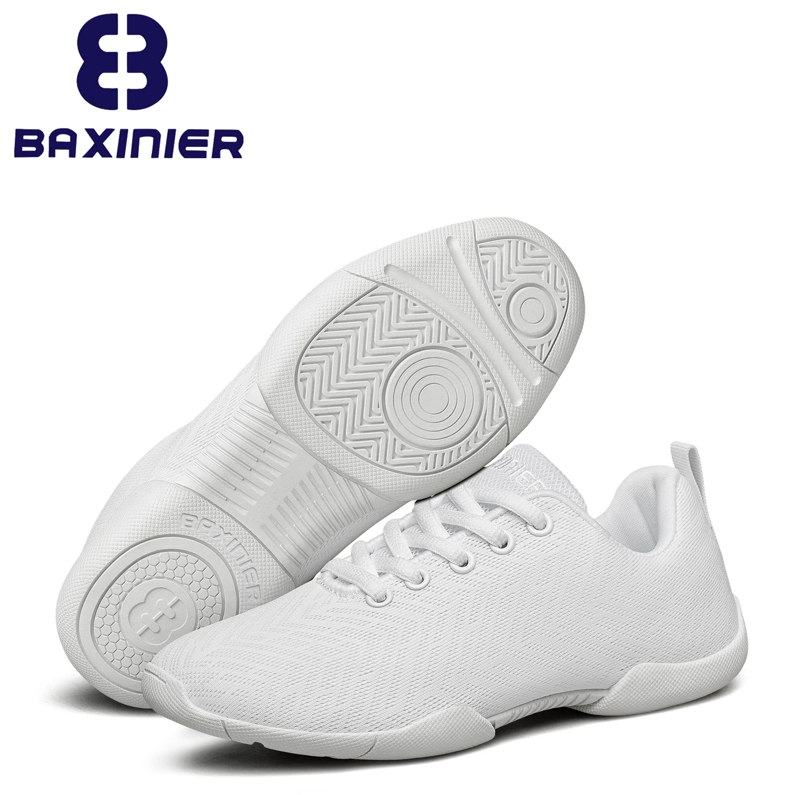 Girls White Cheerleading Shoes Lightweight Youth Cheer Competition Sneakers Kids Training Dance Tennis Walking Shoes