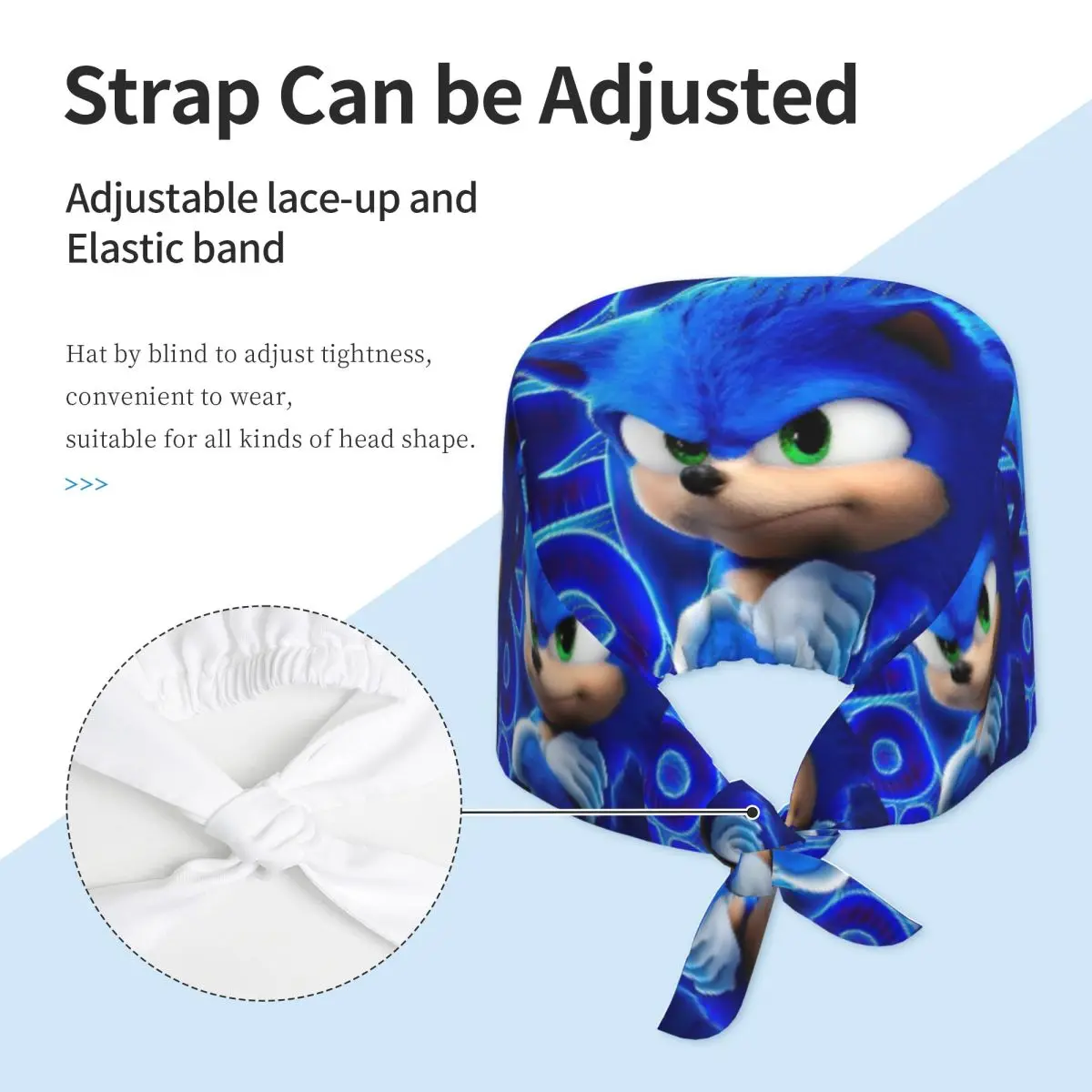 قبعات التمريض سونيس: قبعة عمل للجنسين للنساء، قبعة عمل كاجوال للشعر الطويل، قبعة طبية للعمل